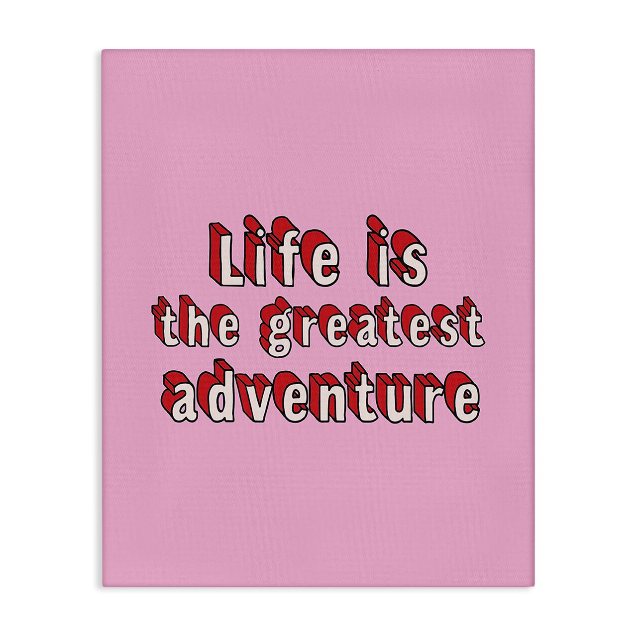 Stupell Industries Greatest Adventure on Pink Canvas Wall Art Design by Louise Carey